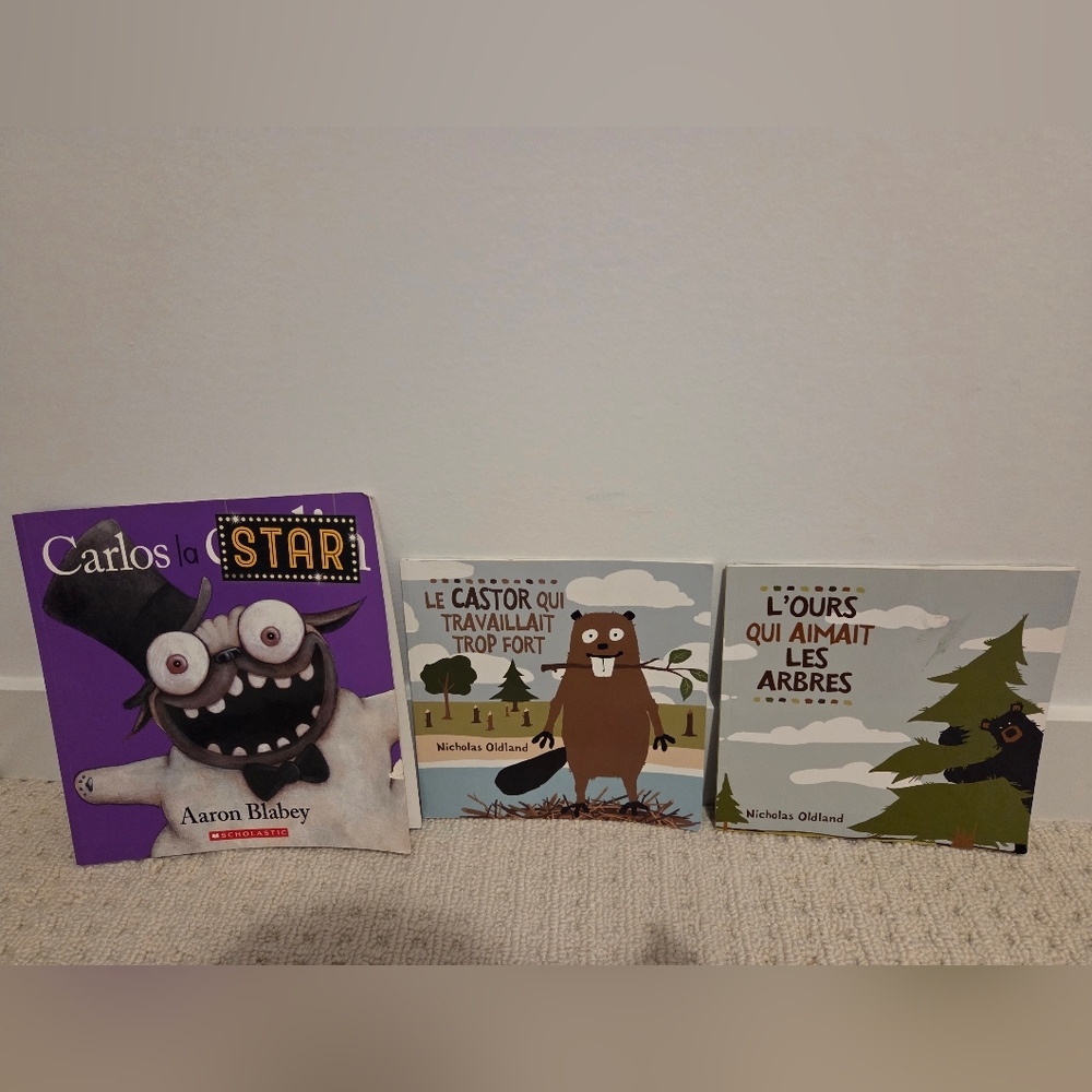 Bundle - 3 X Children's French Books - Funny